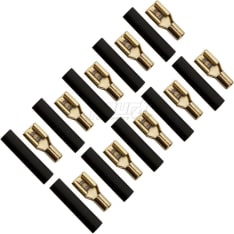 FOUR Connect 4-690735  2.5mm2, 4.8mm, musta, 10kpl lattaliitin