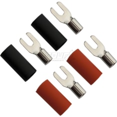 FOUR Connect 4-690812 M3  6.0mm2, 2x musta ja 2x punainen haarukkaliitin