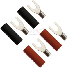 FOUR Connect 4 M4 2,5mm² musta + punainen haarukkaliitin 2kpl