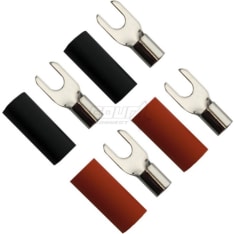 FOUR Connect 4 M4 6.0mm² musta + punainen haarukkaliitin 2kpl