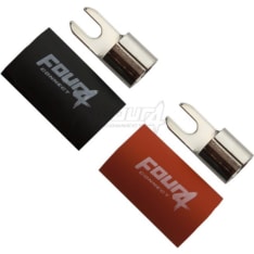 FOUR Connect 4 M4 20mm² black + red fork connector