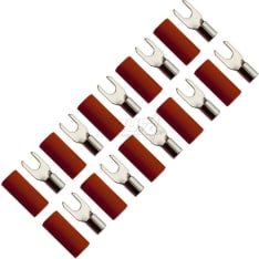 FOUR Connect 4-690825 M4 6.0mm2, 10x punainen haarukkaliitin