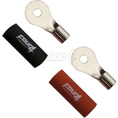 FOUR Connect 4-690911 M4  10mm2, 1x musta ja 1xpunainen rengasliitin