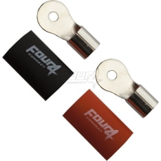 FOUR Connect 4-690912 M4 20mm2, 1x punainen ja 1x musta rengasliitin