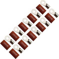 FOUR Connect 4-690942 M8  20mm2, 10x punainen rengasliitin