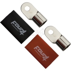 FOUR Connect 4-690973 M8 70-100mm2, 1x black and 1x red ring connector