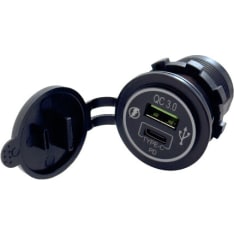 FOUR Connect 1A/2,1A 12/24V vedenpitävä USB-pistorasia