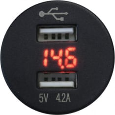 FOUR Connect 4 2 x 2,1A 12/24V USB-pistorasia