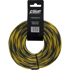 FOUR Connect 4-NS10BLYE12  musta-keltainen 12/25mm 10m nylonsukka
