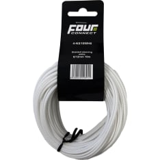 FOUR Connect 4-NS10WH6 white 6/12mm 10m nylon sock