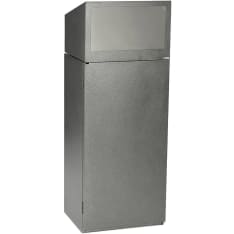 PP Product Roskis Luukku 150L antique silver trash can