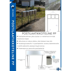 PP-Tuote Tolppa sinkitty postilaatikkotelineen tolppa