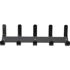 PP product 5 hooks black coat rack