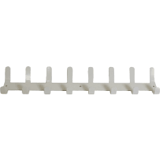PP product 8 hooks white coat rack