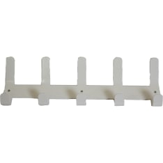 PP product 5 hooks white coat rack