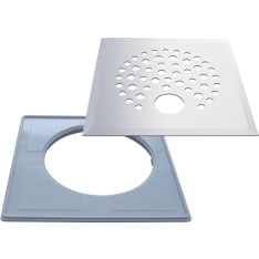 PP-Product Ball eccentric mounting frame and RST floor drain cover with pipe hole