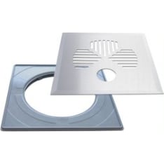 PP-Product Clover with pipe hole RST floor drain cover