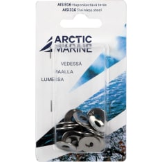 Arctic Marine DIN9021 AISI 316 M6 20 kpl korialuslevy