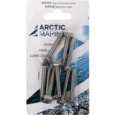 Arctic Marine DIN933 AISI 316 M6X35 10 kpl kuusioruuvi