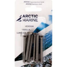 Arctic Marine DIN933 AISI 316 M6X50 6 kpl kuusioruuvi