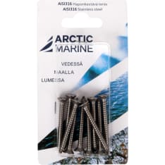 Arctic Marine DIN7982 AISI 316 4,8X45 10 kpl Levyruuvi