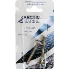 Arctic Marine DIN603 AISI 316 M6X50 2 kpl Lukkoruuvi