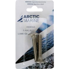 Arctic Marine DIN603 AISI 316 M8X50 2 kpl Lukkoruuvi