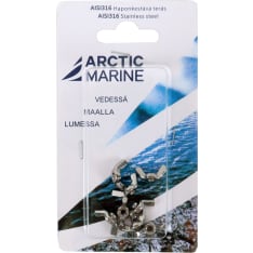 Arctic Marine DIN315 AISI 316 M3 8 kpl Siipimutteri