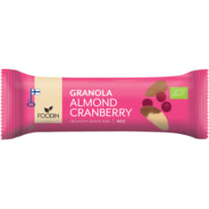 Foodin Almond Cranberry Organic 40g granola bar