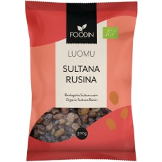 Foodin Sultana Luomu 300g rusina