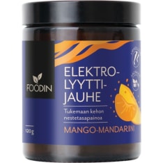 Foodin Mango-Mandariini elektrolyyttijauhe 120 g ravintolisä