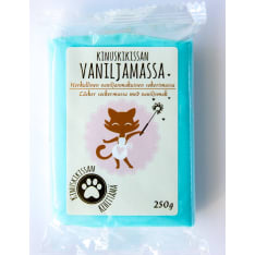 Kinuskikissa vaaleanturkoosi 250 g vaniljamassa