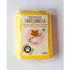 Kinuskikissa auringonkeltainen 250 g vaniljamassa