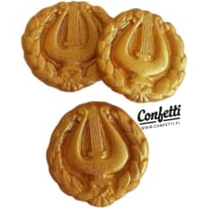 Confetti Lyyra 3 cm 1 kpl syötävä koriste