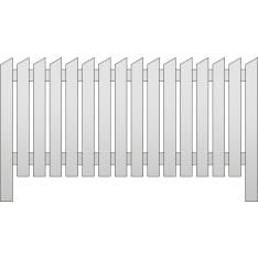 Jalmari 195x95cm primed fence element