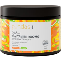 Puhdas+ C-vitamiini 1000 mg 200 g ravintolisä