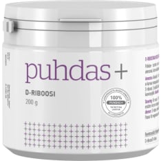 Puhdas+ D-Riboosi 200 g ravintolisä