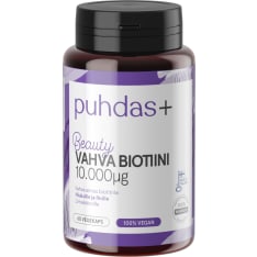 Puhdas+ Biotiini 10000 µg 60 kaps. ravintolisä