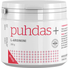 Puhdas+ L-arginiini - L-arginiinihydrokloridi 200 g ravintolisä