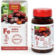 ESI Multi Fe Vege Rautapidolaatti + Acerola 60 kaps. ravintolisä