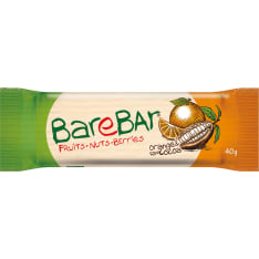 Leader BareBar Appelsiini-Raakakaakao 40 g taatelipatukka