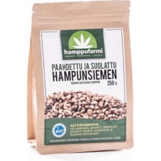 Hamppufarmi 250 g paahdettu ja suolattu hampunsiemen