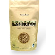 Hamppufarmi Paahdettu ja suolattu Luomu 250g hampunsiemen