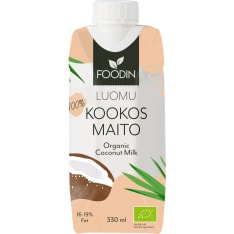 Foodin Luomu 330 ml kookosmaito