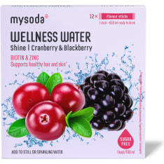 Mysoda Wellness Water  Cranberry-blackberry 12x4g