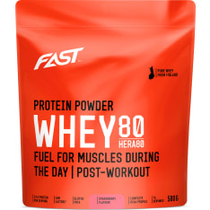 Fast Hera80 Mansikka 500 g heraproteiinijauhe