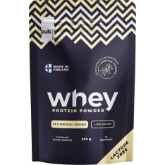 PULS Nutrition WHEY Vanilja 500 g proteiinijauhe laktoositon kotimainen