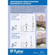 Tyke motorized bed swivel riser with screw attachment low floor support