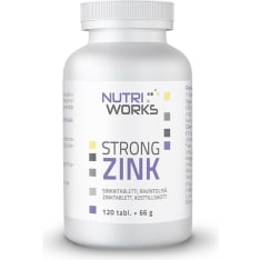 Nutri Works Strong Zink 25 mg 120 tabl. dietary supplement