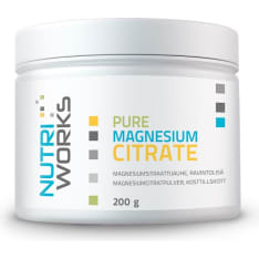 Nutri Works Pure Magnesium Citrate 200 g ravintolisä